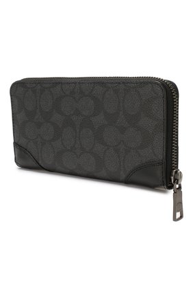 Женские кошелек COACH темно-серого цвета по цене 14050 руб., арт. 72416 | Фото 2 Женские кошелек COACH темно-серого цвета, арт. 72416 | Фото 2