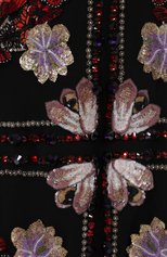 Женское платье-макси ALEXANDER MCQUEEN разноцветного цвета, арт. 435314/QHZ22 | Фото 3 (Материал внешний: Синтетический материал; Материал подклада: Шелк)