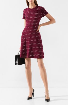 Женское платье MICHAEL MICHAEL KORS бордового цвета по цене 31300 руб., арт. MU98YWC5ZV | Фото 2 Женское платье MICHAEL MICHAEL KORS бордового цвета, арт. MU98YWC5ZV | Фото 2