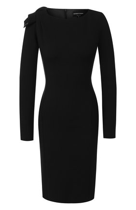 Женское платье EMPORIO ARMANI черного цвета по цене 33400 руб., арт. 6G2A8Q/2JFAZ | Фото 1 Женское платье EMPORIO ARMANI черного цвета, арт. 6G2A8Q/2JFAZ | Фото 1