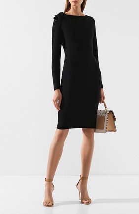 Женское платье EMPORIO ARMANI черного цвета по цене 33400 руб., арт. 6G2A8Q/2JFAZ | Фото 2 Женское платье EMPORIO ARMANI черного цвета, арт. 6G2A8Q/2JFAZ | Фото 2