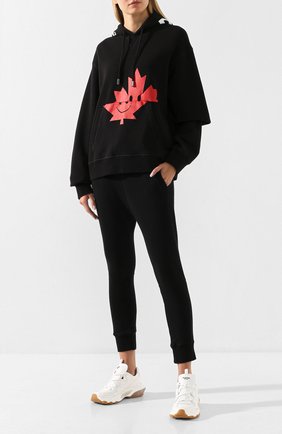 Женские хлопковые джоггеры DSQUARED2 черного цвета по цене 25900 руб., арт. S72KA0958/S25042 | Фото 2 Женские хлопковые джоггеры DSQUARED2 черного цвета, арт. S72KA0958/S25042 | Фото 2