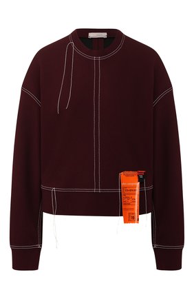 Женская свитшот MRZ бордового цвета по цене 51700 руб., арт. FW19-0101T | Фото 1 Женская свитшот MRZ бордового цвета, арт. FW19-0101T | Фото 1