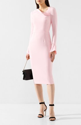 Женское платье ROLAND MOURET светло-розового цвета по цене 83100 руб., арт. PW19/S0647/F2196 | Фото 2 Женское платье ROLAND MOURET светло-розового цвета, арт. PW19/S0647/F2196 | Фото 2