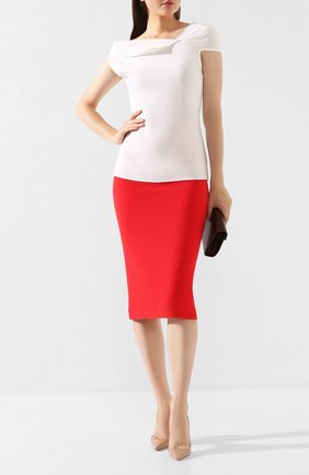 Женская шерстяной топ ROLAND MOURET белого цвета по цене 34700 руб., арт. PW19/S0223/F4044 | Фото 2 Женская шерстяной топ ROLAND MOURET белого цвета, арт. PW19/S0223/F4044 | Фото 2