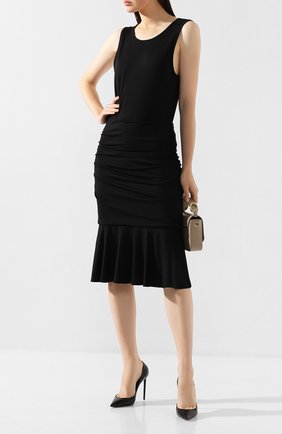 Женское платье из вискозы DIANE VON FURSTENBERG черного цвета по цене 41300 руб., арт. 13131DVF | Фото 2 Женское платье из вискозы DIANE VON FURSTENBERG черного цвета, арт. 13131DVF | Фото 2