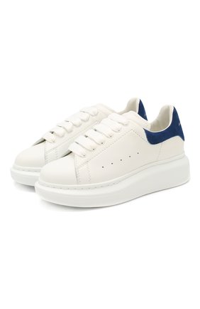 Детские кожаные кеды ALEXANDER MCQUEEN синего цвета по цене 26500 руб., арт. 587691/WHX12 | Фото 1 Детские кожаные кеды ALEXANDER MCQUEEN синего цвета, арт. 587691/WHX12 | Фото 1 (Статус проверки: Проверено, Проверена категория; Материал внутренний: Натуральная кожа; Материал внешний: Кожа; Длина стельки: 16,5; Мальчики Кросс-КТ: Обувь-низкие; ширина носка стельки: 5,8)