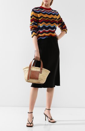 Женская сумка basket LOEWE бежевого цвета по цене 26850 руб., арт. 327.02.S93 | Фото 2 Женская сумка basket LOEWE бежевого цвета, арт. 327.02.S93 | Фото 2