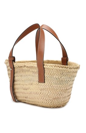 Женская сумка basket LOEWE бежевого цвета по цене 26850 руб., арт. 327.02.S93 | Фото 3 Женская сумка basket LOEWE бежевого цвета, арт. 327.02.S93 | Фото 3
