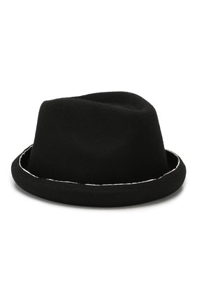 Мужская шерстяная шляпа ISABEL BENENATO черного цвета, арт. UA13F19 | Фото 1 (Материал: Шерсть, Текстиль)
