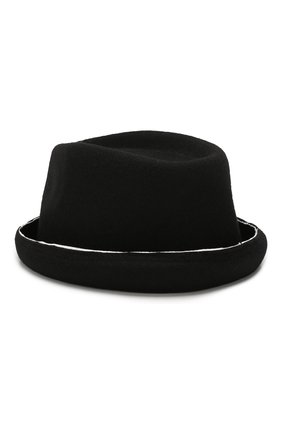 Мужская шерстяная шляпа ISABEL BENENATO черного цвета, арт. UA13F19 | Фото 2 (Материал: Шерсть, Текстиль)