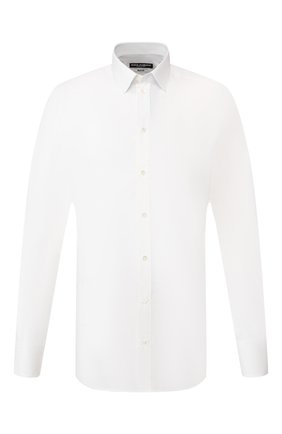 Мужская хлопковая сорочка DOLCE & GABBANA белого цвета по цене 45600 руб., арт. G5EJ1T/FJ5F1 | Фото 1 Мужская хлопковая сорочка DOLCE & GABBANA белого цвета, арт. G5EJ1T/FJ5F1 | Фото 1