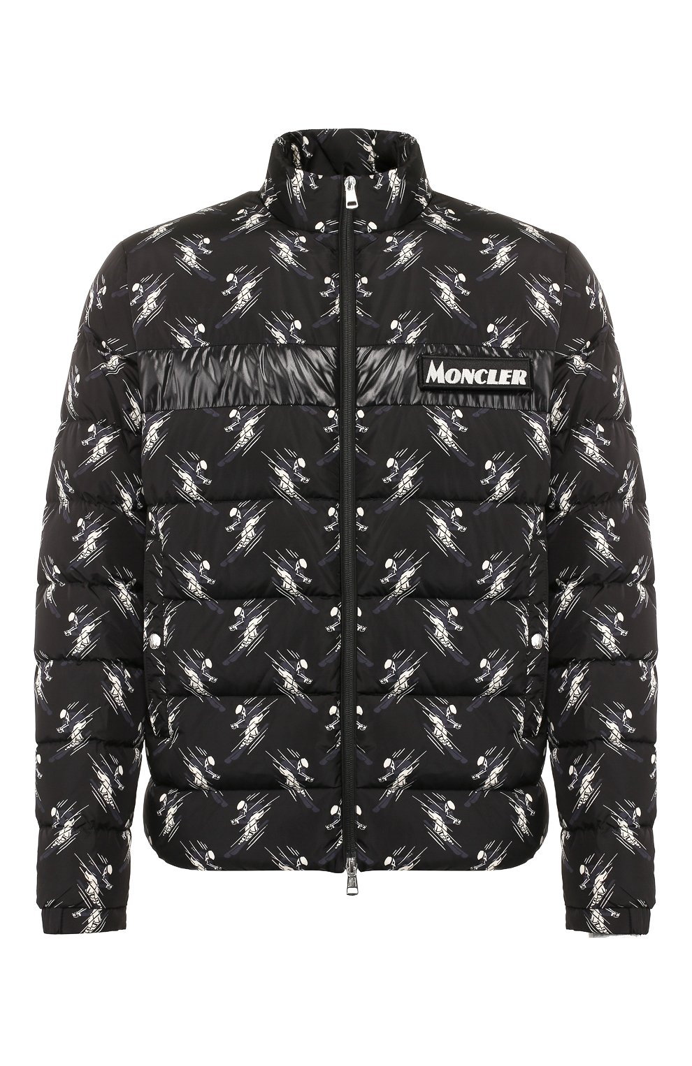 Мужская черная пуховая куртка servieres MONCLER — купить за 86800 руб