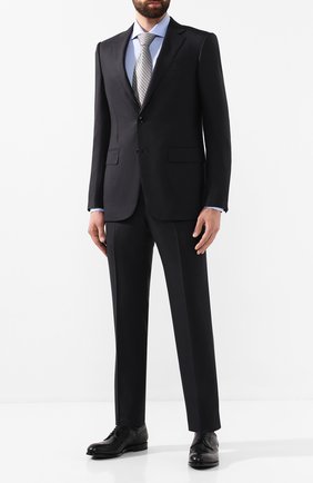 Мужская хлопковая сорочка Z ZEGNA голубого цвета по цене 18800 руб., арт. VT241/ZZC01 | Фото 2 Мужская хлопковая сорочка Z ZEGNA голубого цвета, арт. VT241/ZZC01 | Фото 2