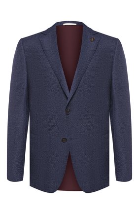 Мужской шерстяной пиджак PAL ZILERI синего цвета по цене 107500 руб., арт. P32X023-2--B1917 | Фото 1 Мужской шерстяной пиджак PAL ZILERI синего цвета, арт. P32X023-2--B1917 | Фото 1