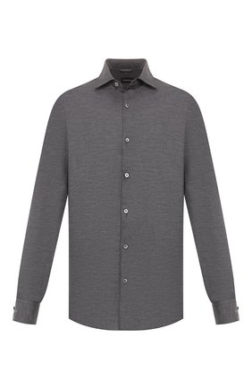 Мужская хлопковая сорочка ERMENEGILDO ZEGNA серого цвета по цене 21450 руб., арт. UTX35/SRF5 | Фото 1 Мужская хлопковая сорочка ERMENEGILDO ZEGNA серого цвета, арт. UTX35/SRF5 | Фото 1