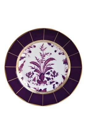 Тарелка для хлеба и масла prunus  BERNARDAUD фиолетового цвета, арт. 1831/21460 | Фото 1 (Статус проверки: Проверена категория; Ограничения доставки: fragile-2)
