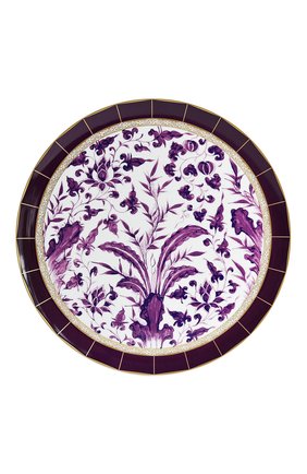 Блюдо для торта prunus BERNARDAUD фиолетового цвета, арт. 1831/21267 | Фото 1 (Интерьер_коллекция: Prunus; Статус проверки: Проверена категория; Ограничения доставки: fragile-2)