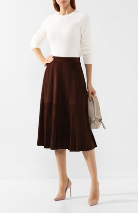 Женская пуловер EMPORIO ARMANI белого цвета по цене 27450 руб., арт. 6G2MTR/2M43Z | Фото 2 Женская пуловер EMPORIO ARMANI белого цвета, арт. 6G2MTR/2M43Z | Фото 2