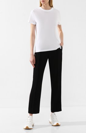 Женские брюки с лампасами KENZO черного цвета по цене 29450 руб., арт. F962PA1315AC | Фото 2 Женские брюки с лампасами KENZO черного цвета, арт. F962PA1315AC | Фото 2