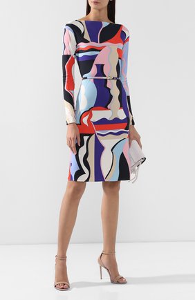 Женское платье из смеси вискозы и шелка EMILIO PUCCI черного цвета по цене 69900 руб., арт. 9RJH43/9R747 | Фото 2 Женское платье из смеси вискозы и шелка EMILIO PUCCI черного цвета, арт. 9RJH43/9R747 | Фото 2