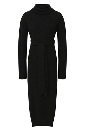 Женское платье с поясом NANUSHKA серого цвета по цене 29950 руб., арт. CANAAN_CHARC0AL_CASHMERE BLEND RIB | Фото 1 Женское платье с поясом NANUSHKA серого цвета, арт. CANAAN_CHARC0AL_CASHMERE BLEND RIB | Фото 1