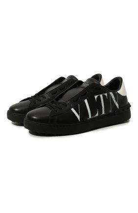 Мужские кожаные кеды valentino garavani open VALENTINO черного цвета по цене 43150 руб., арт. SY0S0830/XZU | Фото 1 Мужские кожаные кеды valentino garavani open VALENTINO черного цвета, арт. SY0S0830/XZU | Фото 1
