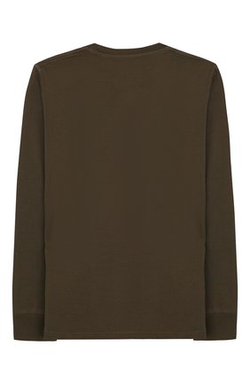 Детская хлопковый лонгслив DSQUARED2 хаки цвета по цене 5995 руб., арт. DQ030Q-D00MR | Фото 2 Детская хлопковый лонгслив DSQUARED2 хаки цвета, арт. DQ030Q-D00MR | Фото 2