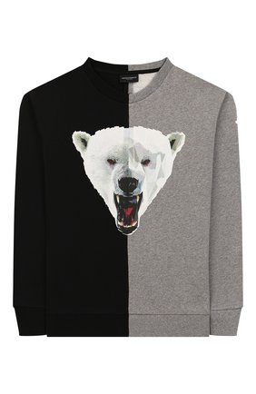 Детский хлопковый свитшот MARCELO BURLON KIDS OF MILAN серого цвета по цене 12200 руб., арт. B/MB/2014/0020/8-14Y | Фото 1 Детский хлопковый свитшот MARCELO BURLON KIDS OF MILAN серого цвета, арт. B/MB/2014/0020/8-14Y | Фото 1