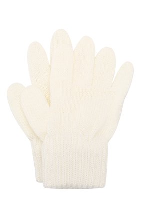 Детские шерстяные перчатки CATYA белого цвета, арт. 923531 | Фото 1 (Статус проверки: Проверена категория, Проверено; Материал: Шерсть, Текстиль; Региональные ограничения белый список (Axapta Mercury): RU)