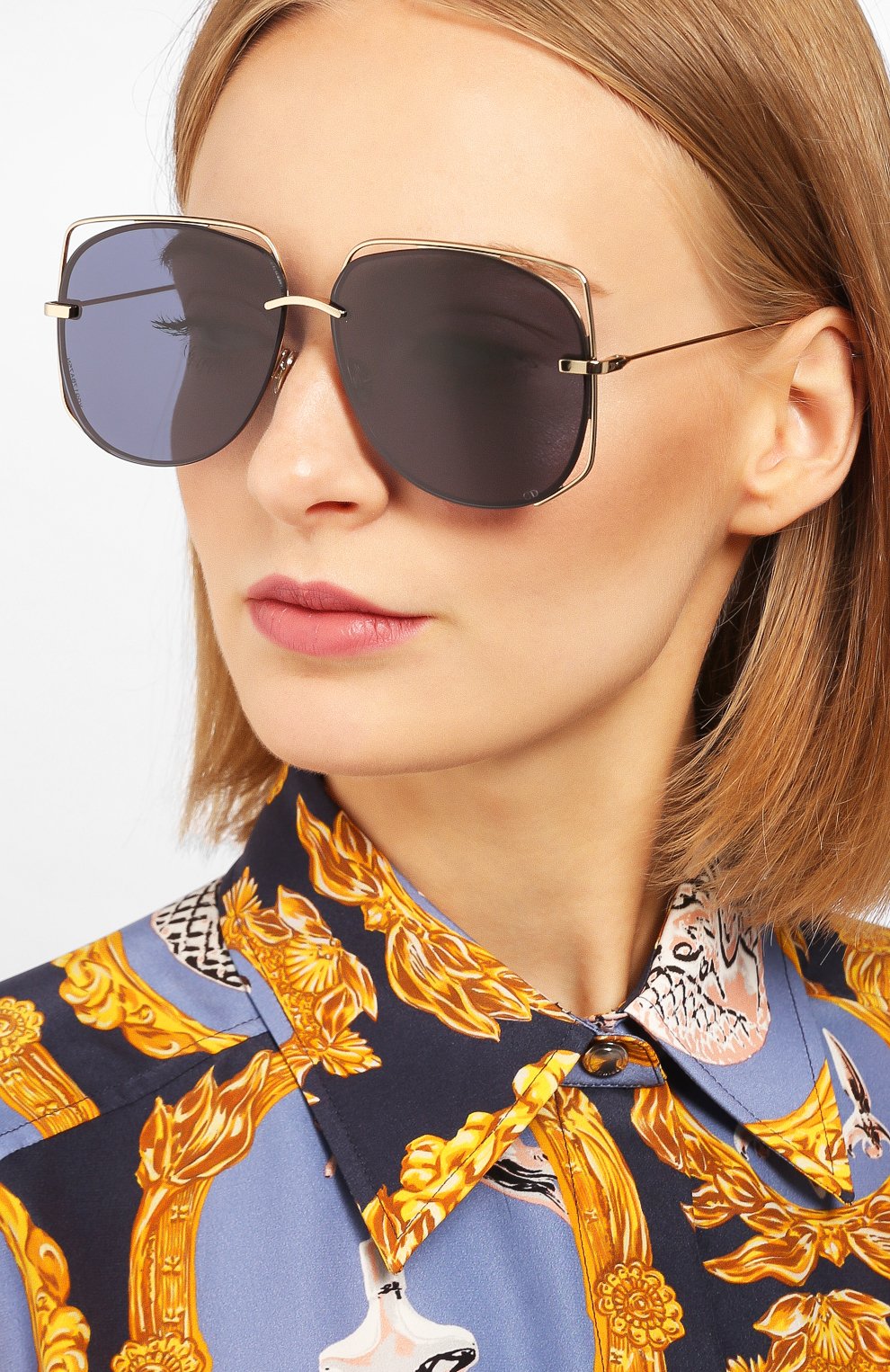 Женские солнцезащитные очки DIOR черного цвета по цене 32450 руб., арт. DI0RSTELLAIRE6 J5G | Фото 2 Женские солнцезащитные очки DIOR черного цвета, арт. DI0RSTELLAIRE6 J5G | Фото 2