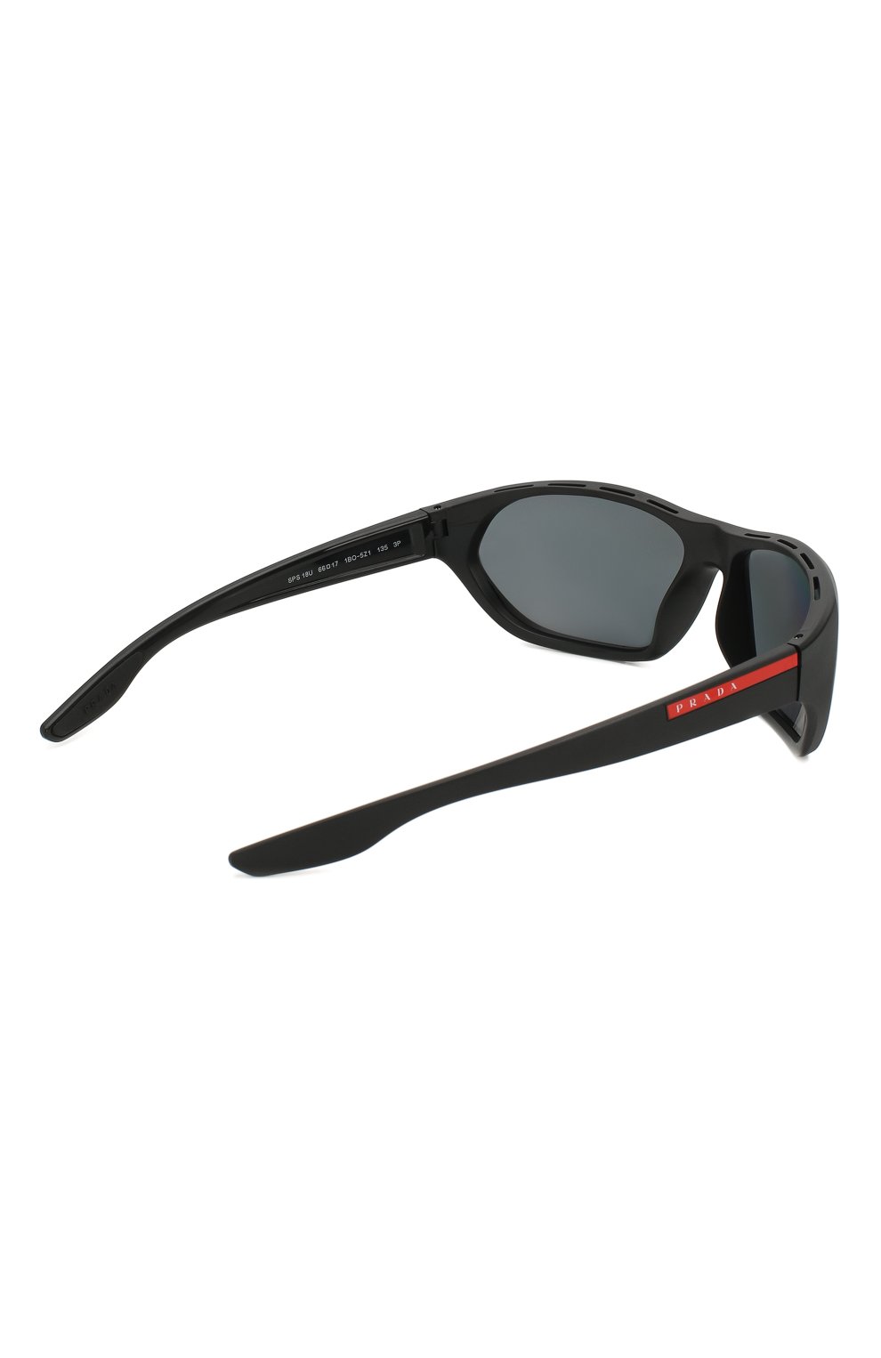 Женские солнцезащитные очки PRADA LINEA ROSSA черного цвета по цене 17100 руб., арт. 18US-1B05Z1 | Фото 3 Женские солнцезащитные очки PRADA LINEA ROSSA черного цвета, арт. 18US-1B05Z1 | Фото 3