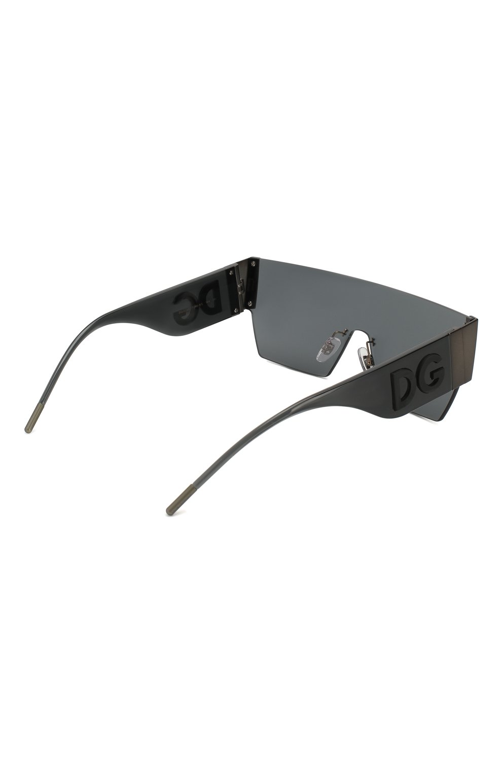 Мужские солнцезащитные очки DOLCE & GABBANA темно-серого цвета, арт. 2233-12866G | Фото 3 (Тип очков: С/з; Статус проверки: Требуются правки, Проверена категория; Очки форма: Маска, D-форма; Оптика Гендер: оптика-унисекс)