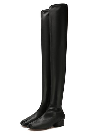 Женские кожаные ботфорты tabi MAISON MARGIELA черного цвета по цене 67850 руб., арт. S58WW0087/PR731 | Фото 1 Женские кожаные ботфорты tabi MAISON MARGIELA черного цвета, арт. S58WW0087/PR731 | Фото 1