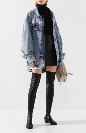 Женские кожаные ботфорты tabi MAISON MARGIELA черного цвета по цене 67850 руб., арт. S58WW0087/PR731 | Фото 2 Женские кожаные ботфорты tabi MAISON MARGIELA черного цвета, арт. S58WW0087/PR731 | Фото 2