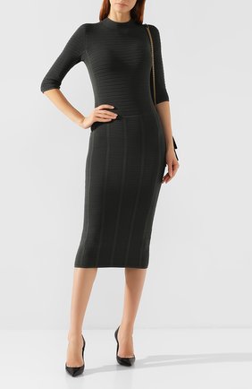 Женское платье EMPORIO ARMANI зеленого цвета по цене 33400 руб., арт. 6G2AT4/2M13Z | Фото 2 Женское платье EMPORIO ARMANI зеленого цвета, арт. 6G2AT4/2M13Z | Фото 2