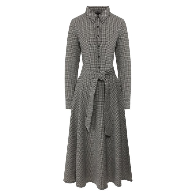 Платье из смеси шерсти и хлопка Polo Ralph Lauren 10427898