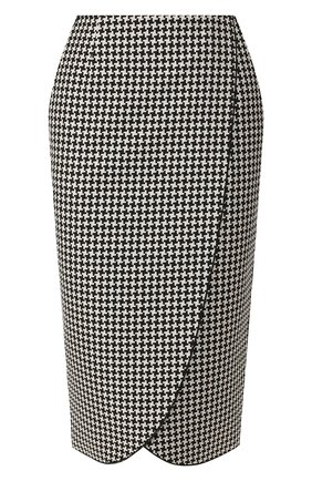 Женская юбка GIORGIO ARMANI черно-белого цвета по цене 199500 руб., арт. 9WHNN02J/T01A7 | Фото 1