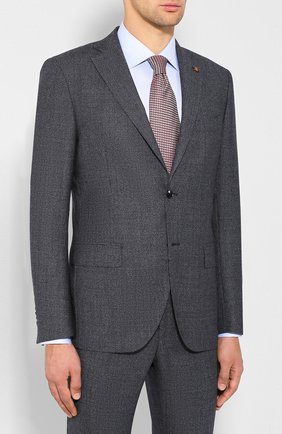 Мужской шерстяной костюм SARTORIA LATORRE синего цвета по цене 54350 руб., арт. A057EF U60293 | Фото 2 Мужской шерстяной костюм SARTORIA LATORRE синего цвета, арт. A057EF U60293 | Фото 2