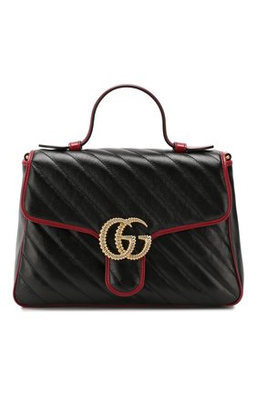 Женская сумка gg marmont small GUCCI черного цвета по цене 176000 руб., арт. 498110/00LFX | Фото 1 Женская сумка gg marmont small GUCCI черного цвета, арт. 498110/00LFX | Фото 1