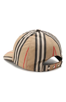 Женская хлопковая бейсболка BURBERRY бежевого цвета по цене 23100 руб., арт. 8011952 | Фото 2 Женская хлопковая бейсболка BURBERRY бежевого цвета, арт. 8011952 | Фото 2