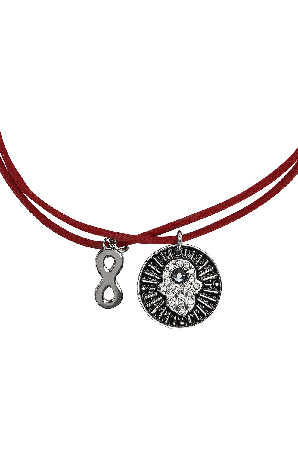 Женский браслет hamsa hand SWAROVSKI красного цвета по цене 5480 руб., арт. 5504682 | Фото 3 Женский браслет hamsa hand SWAROVSKI красного цвета, арт. 5504682 | Фото 3