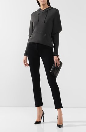 Женская кашемировое худи TOM FORD серого цвета по цене 161500 руб., арт. MAK817-YAX179 | Фото 2 Женская кашемировое худи TOM FORD серого цвета, арт. MAK817-YAX179 | Фото 2