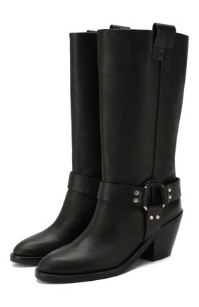Женские кожаные сапоги SEE BY CHLOÉ черного цвета по цене 51300 руб., арт. SB33026A/10140 | Фото 1 Женские кожаные сапоги SEE BY CHLOÉ черного цвета, арт. SB33026A/10140 | Фото 1