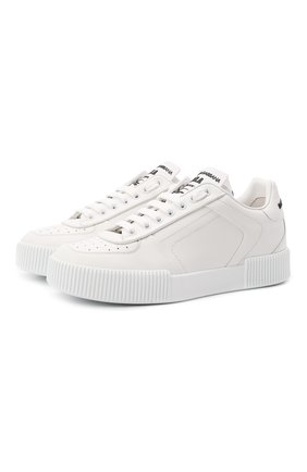 Женские кожаные кеды miami DOLCE & GABBANA белого цвета по цене 41600 руб., арт. CK1648/AA617 | Фото 1 Женские кожаные кеды miami DOLCE & GABBANA белого цвета, арт. CK1648/AA617 | Фото 1