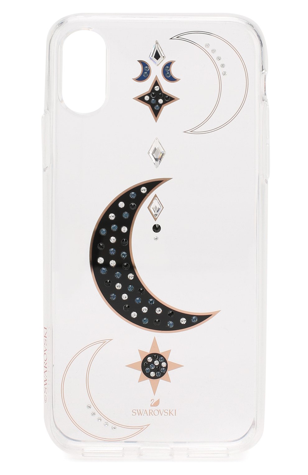 Мужской чехол для iphone x/xs SWAROVSKI прозрачного цвета, арт. 5495742 | Фото 1