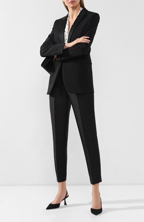Женские брюки со стрелками STELLA MCCARTNEY черного цвета по цене 71900 руб., арт. 587785/SFA07 | Фото 2 Женские брюки со стрелками STELLA MCCARTNEY черного цвета, арт. 587785/SFA07 | Фото 2