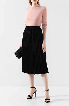 Женская пуловер REDVALENTINO светло-розового цвета по цене 29950 руб., арт. SR0KC04L/4A7 | Фото 2 Женская пуловер REDVALENTINO светло-розового цвета, арт. SR0KC04L/4A7 | Фото 2