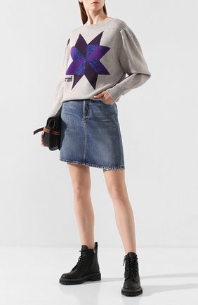 Женская пуловер ISABEL MARANT ETOILE серого цвета по цене 27900 руб., арт. PU1046-19A055E/KYALL | Фото 2 Женская пуловер ISABEL MARANT ETOILE серого цвета, арт. PU1046-19A055E/KYALL | Фото 2