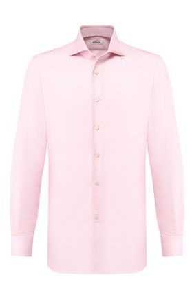Мужская хлопковая сорочка KITON розового цвета по цене 64500 руб., арт. UCIH0708510 | Фото 1 Мужская хлопковая сорочка KITON розового цвета, арт. UCIH0708510 | Фото 1